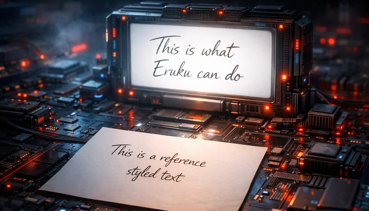 Styled Text Image Generation with Eruku on AMD — ROCm Blogs