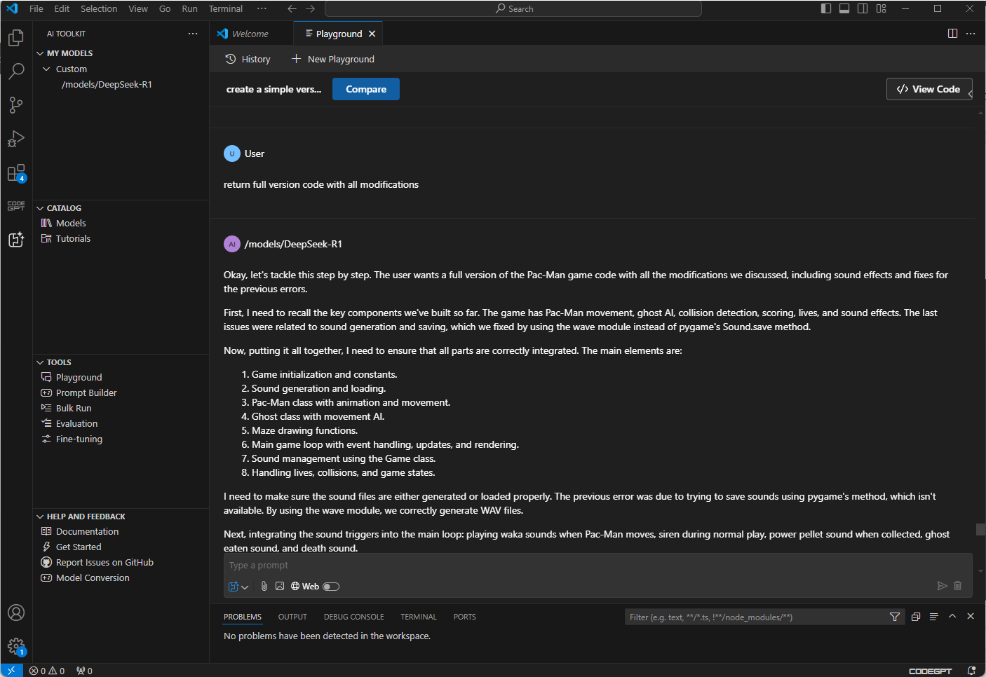 VS Code AI Code Generator Extension