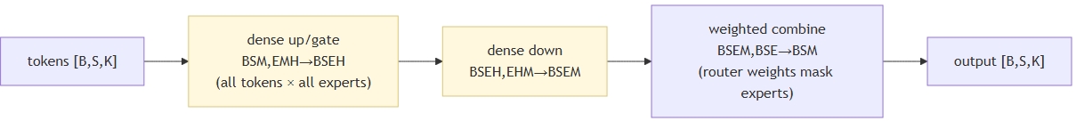 Path 2 - dense dropless flow