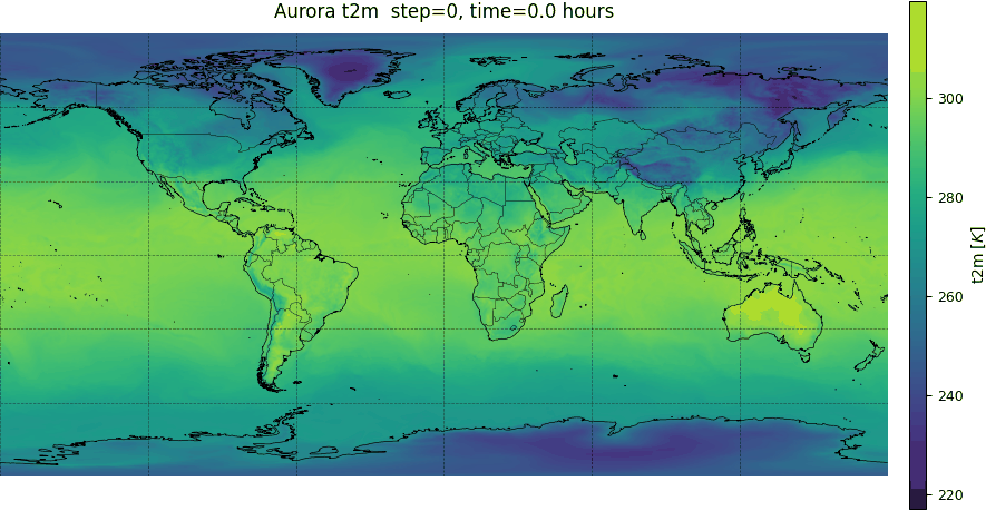 Aurora 2m Temperature